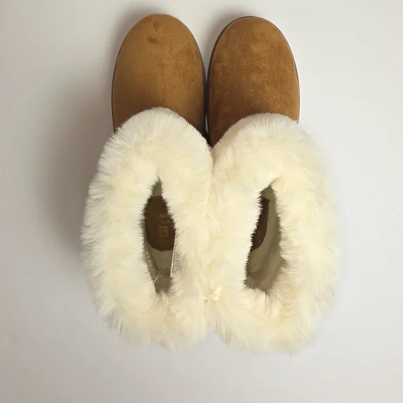 White Mountain Women's Faux Fur Lined Suede Ankle Booties Size 10 - Picture 13 of 14